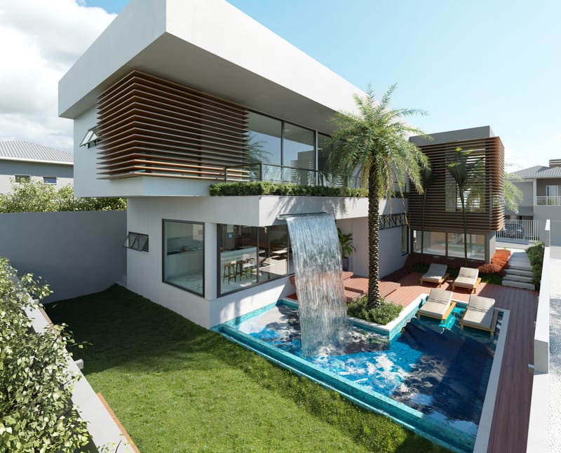 Waterfall Villa artwork