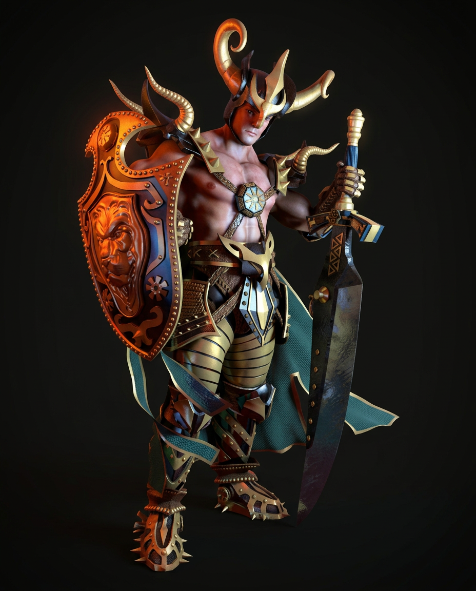 Kael the Horned Champion
